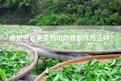 你知道红枣茶的功效和制作方法吗？