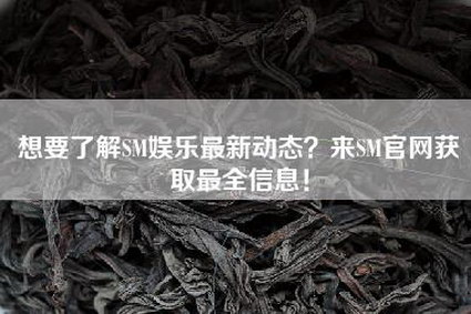 想要了解SM娱乐最新动态？来SM官网获取最全信息！