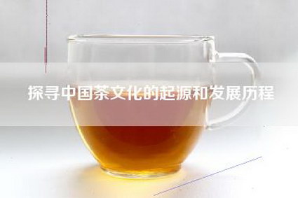 探寻中国茶文化的起源和发展历程